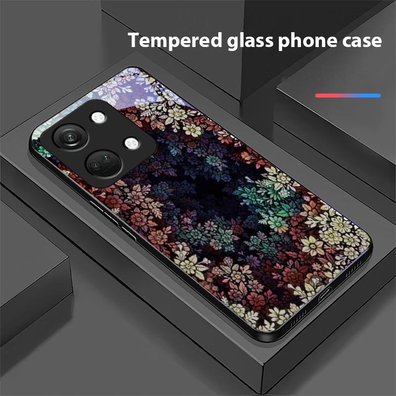 

Глубокий пейзаж для OnePlus Nord 3 5 6T 7 Pro 8 12 10T Reno8 Lite 5G 10R Nord N30 Жесткий чехол из закаленного стекла для телефона Черный For OnePlus Nord 3