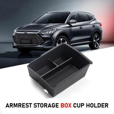 For BYD Song Plus/dmi/ev Car Central Armrest Storage Accessories Holder Storage Box Armrest Car Box Decoration Interior Cup P6Y6