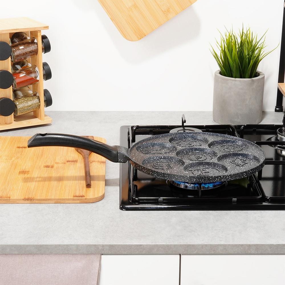 Granit Yumurta Tava 7 Delikli Temel Seri 26 Cm