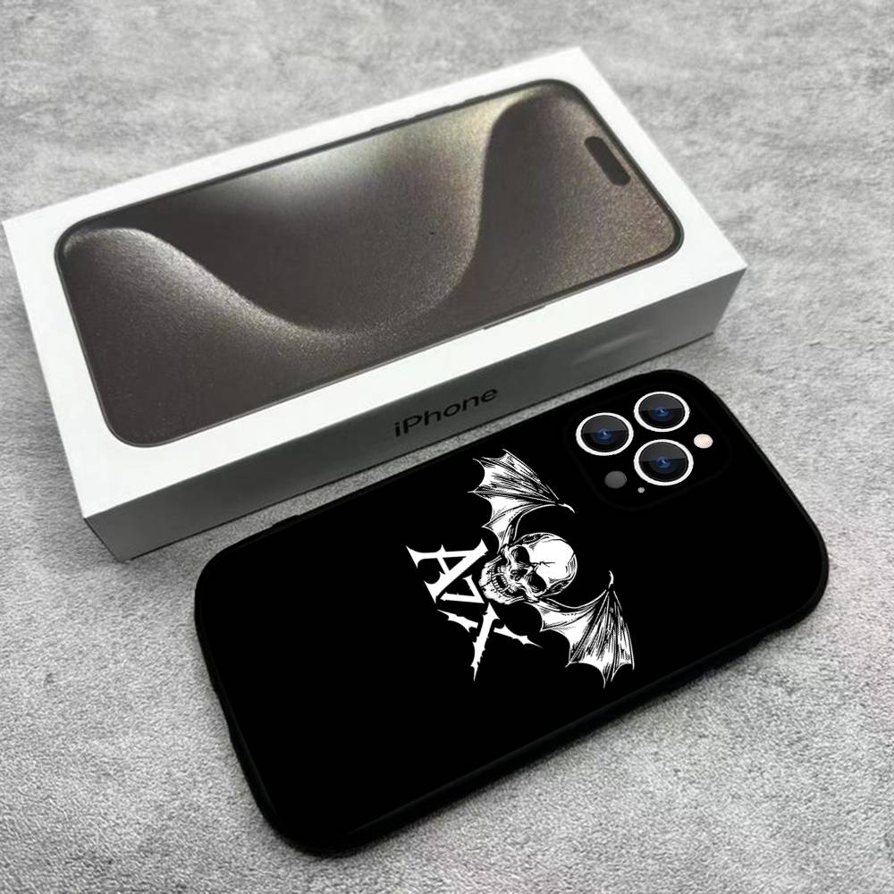 A-Avenged Sevenfold Phone Case For iPhone 17,16,15,14,13,12,Pro,Max,Plus,E,SE4,Air,Mini Black Soft Box