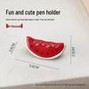 Cute Cartoon Nail Art Pen & Brush Holder - Hippo, Watermelon, Banana Design