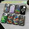 Stained Glass Phone Case For iPhone17,16,15,14,13,12,11 Plus,Pro Magnetic with Magsafe Wireless Charging