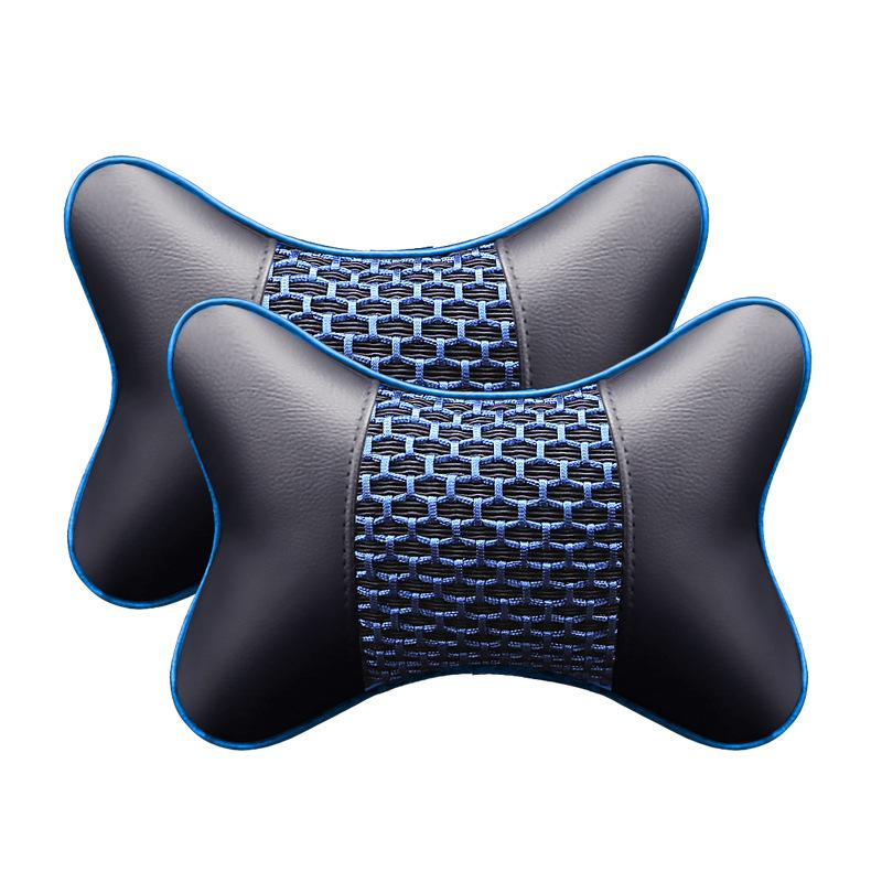 28x20x10cm Ergonomic Car Headrest Lumbar Support PP Cotton Neck Waist Protection Car Seat Cushion High Rebound Fixed Head Pillow Automotive Supplies