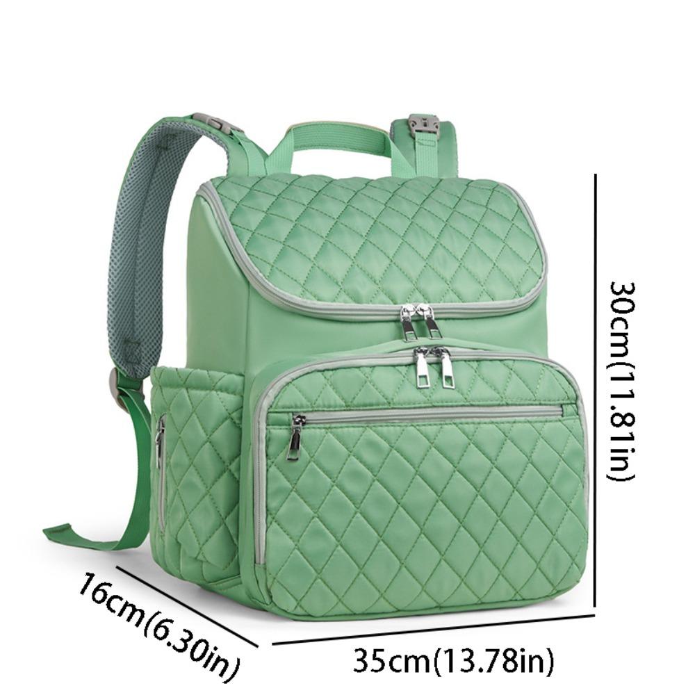 

Waterproof Large Capacity Bag Dry Wet Separation Maternity Backpack Baby Nursing Bag Mom зелёный