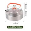 SanJiaoLong Outdoor 0.9L Stainless Steel Folding Kettle
