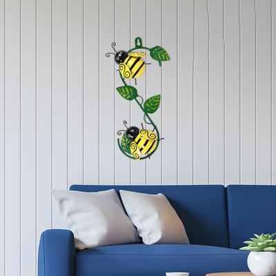 Nature Style Vintage Wall Decor Animal Ornament Cute Bumblebee Decoration for Home and Garden