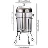 8L Commercial Juice Dispenser with Bracket Multipurpose for Large Gatherings Black