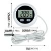 Digital Aquariums Water Thermometers with Large LCD Screen For Easy Fish Tanks Water Temperature Monitoring