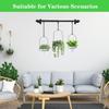 DOUBFIVSY Hanging Planters for Indoor Plants Plant Hanger, Adjustable Hanging Window Planter Hanging Wall Planter for Garden, 25in Plant Shelves