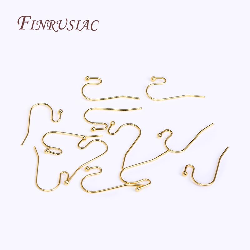 18K Gold Plated Ear Wire,High Quality Earring Hooks For DIY Earwire Jewelry Making Supplies Wholesale
