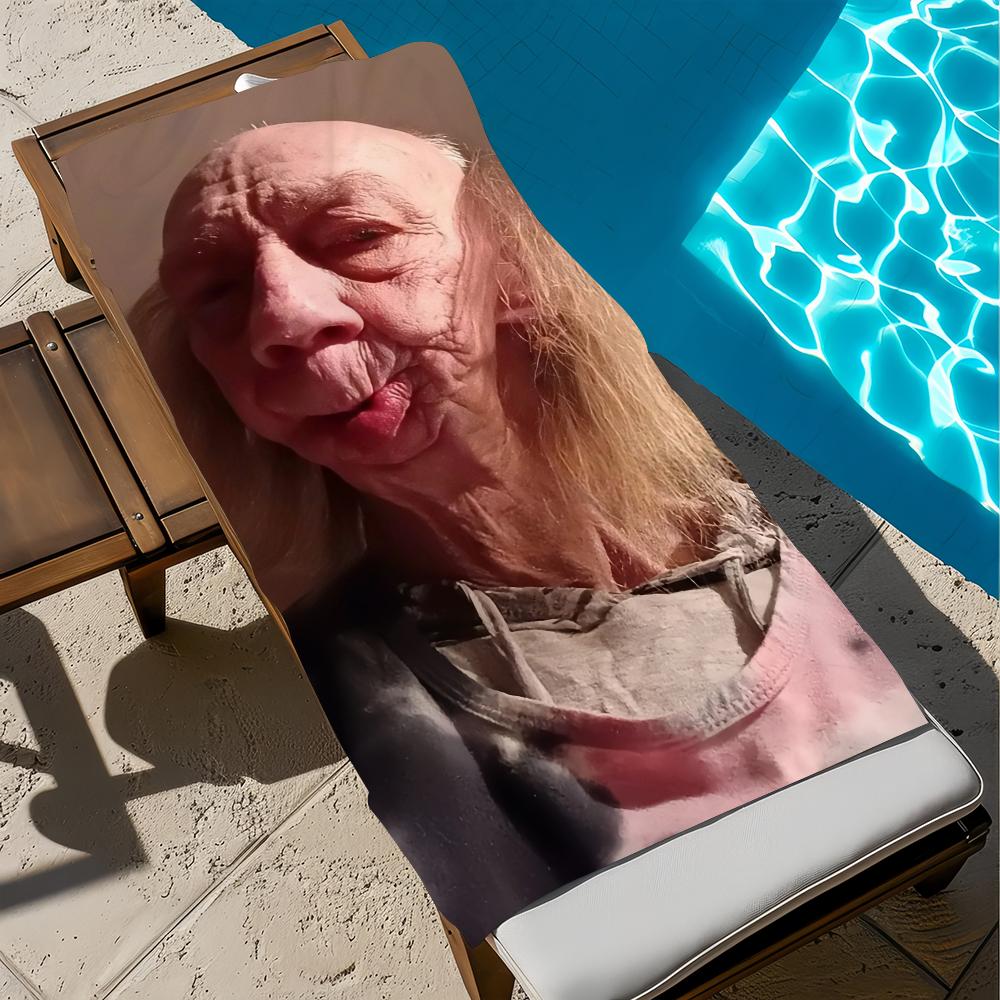 Uomo Brutto Divertente Asciugamano Spiaggia Asciugatura Rapida Morbido Asciugamani Piscina Regalo per Viaggio Palestra Doccia Campeggio sport
