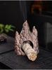 Creative Ceramic Incense Burner: Palo Santo Holder & Sage Burning Stove for Desktop Atmosphere and Decorative Display