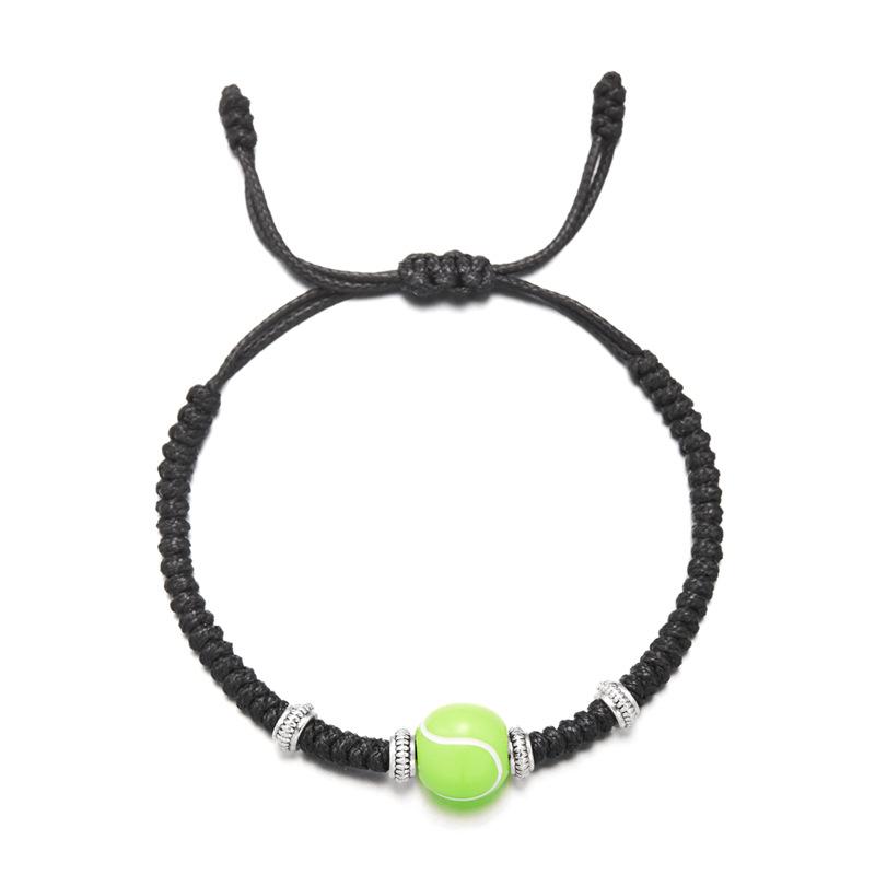 New Basketball Football Baseball Rugby Tennis Bracelet Handmade Adjustable Weaven Braclet Unisex Ball Enthusiasts Joias