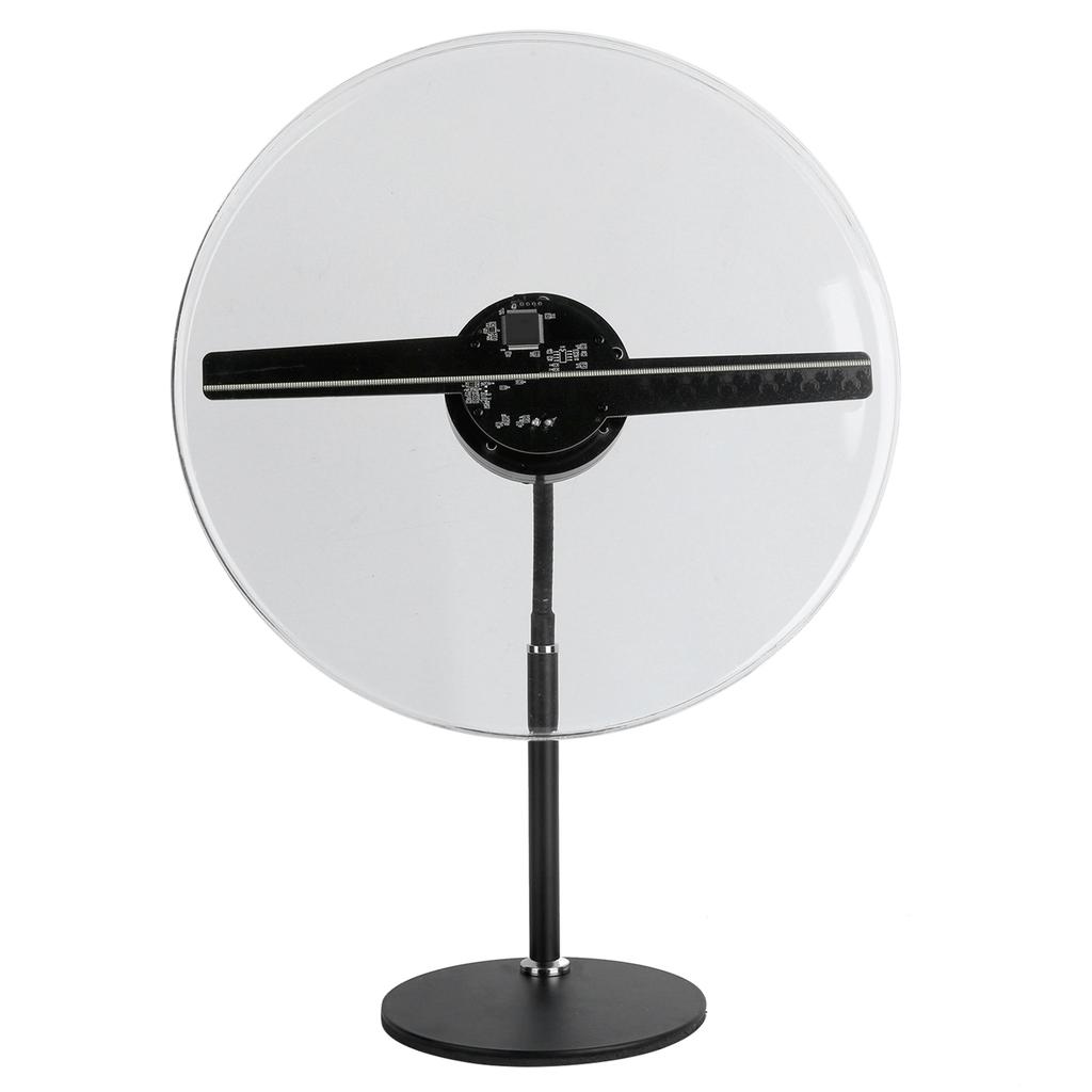 30CM Holographischer Werbeprojektor 3D 256 LED Lüfterprojektionsdisplay mit StänderUK Stecker 100-240V