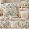 Simple Flower Painting Cushion Cover Pillowcase Antidustmite Living Room Sofa Decor Cushion Room