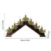 Festival Candle Light Holder for Christmas Decoration Elegant Finish, Double Power Option for Festival Home Holiday