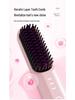 USB Rechargeable Wireless Straightening Brush with Negative Ions - No Damage, Wet/Dry Use, Portable Curling Iron
