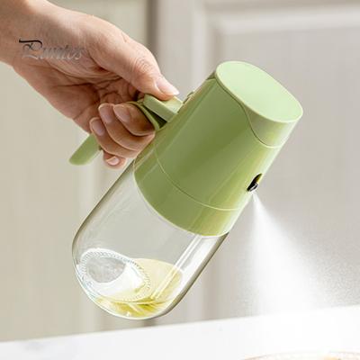 Ölsprüher zum Kochen, 2-in-1-Ölspender und -sprüher, 300/500 ml Glasflasche, Tropfschutzdüse, leicht zu reinigendes Küchenwerkzeug für Öl, Essig, Soßen