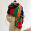 Winter Women Cashmere Scarf Thick Warm Pashmina Shawls Wraps Bright Oil Print Lady Blanket Echarpe Bufanda Hijab Female