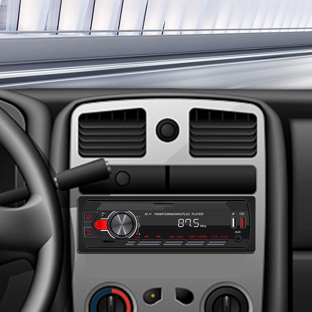 New Car Radio Bluetooth 1Din MP3 Player FM AUX TF Radio Stereo The Car-Finding Function of The Mobile APP and Voice Assistant 12V Bluetooth Hands-free