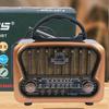Retro mini FM rádio Klasický FM přijímač Vintage Bluetooth reproduktor Heavy Bass Subwoofer TF přehrávač Dobíjecí rádia pro dárek