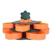 Flower Shape Candy Tray Double Layer Nut Plate 360 Rotating Storage Organizer  Snack Storage