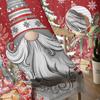 Christmas Snowflake Gnome Eucalyptus Red Sheer Curtains Bedroom Decoration Window Curtain Kitchen Tulle Voile Curtains