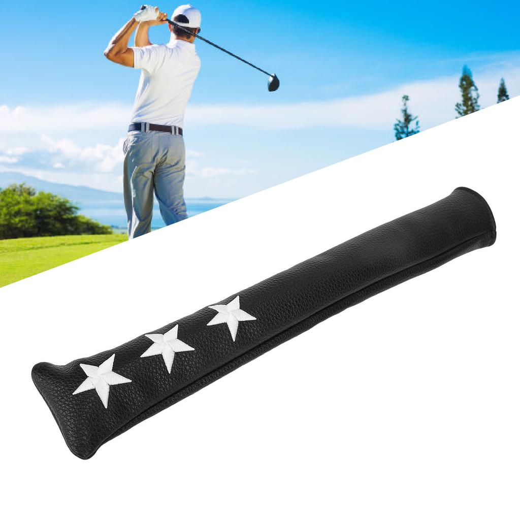 Alignment Stick Cover Water Proof PU Plush Lining Star Embroidery Alignment Stick Protector Case for Outdoor Training