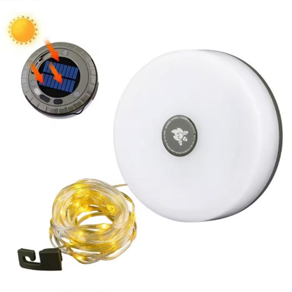 Solar Powered Outdoor Solar Lights 10M String Lights LED Camping Lamp  Tent Room