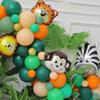 Jungle Animal-themed Green Balloon Set, Children's Party Birthday Balloon Set, Party Decoration