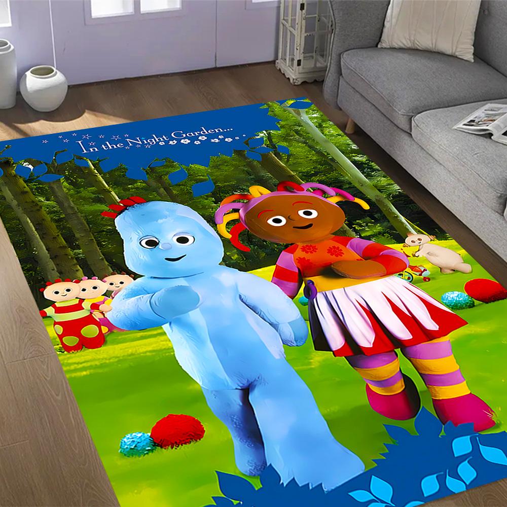 In The Night Garden Characters Themed Anti-Slip Rugs - Polyester Home Decor, Suitable for Bedrooms, Living Rooms, Doorways, Studios, and Decorations