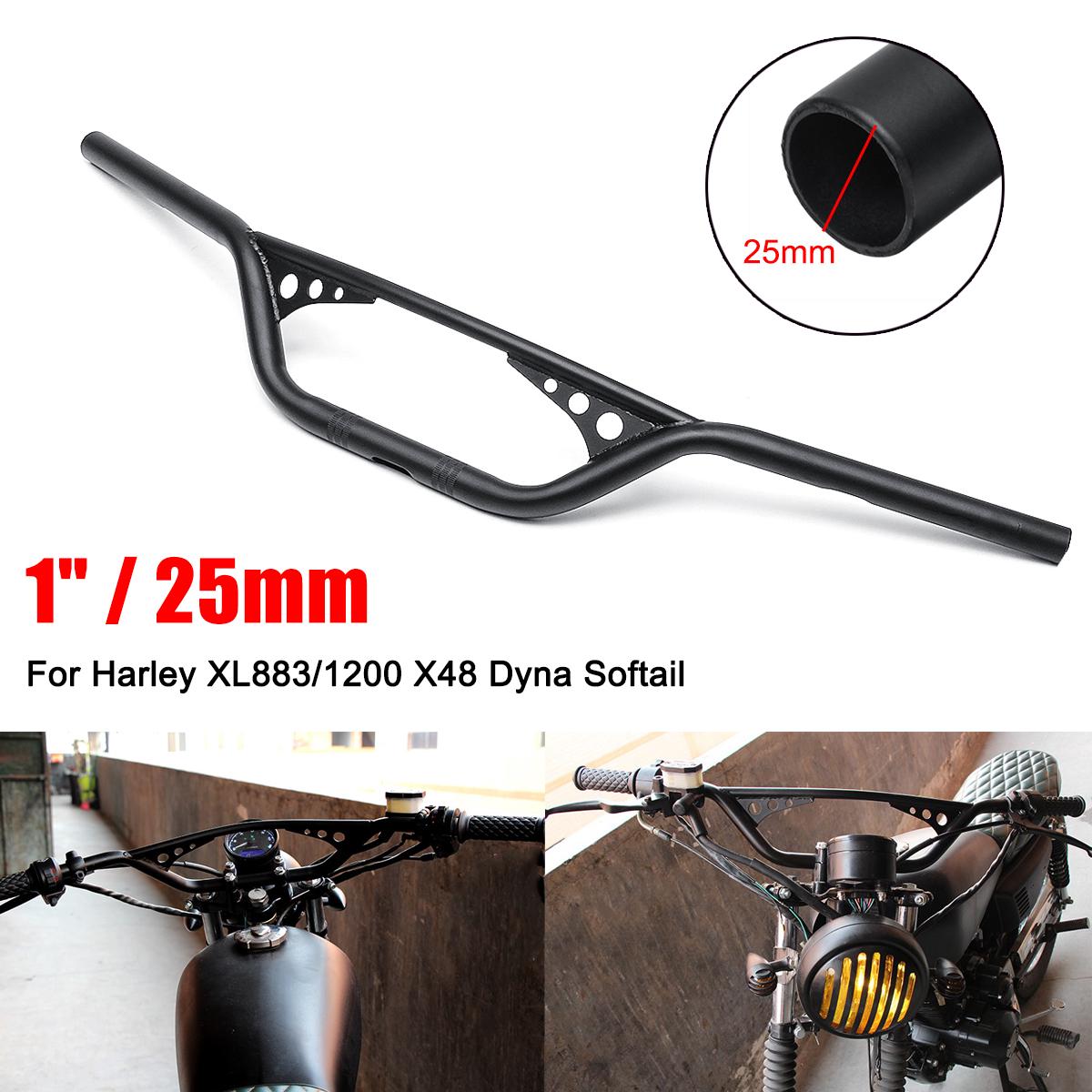 TCMT Chrome 1" Z Bars Handlebars For Harley Sportster XL 883/1200, Softail, Dyna, Chopper