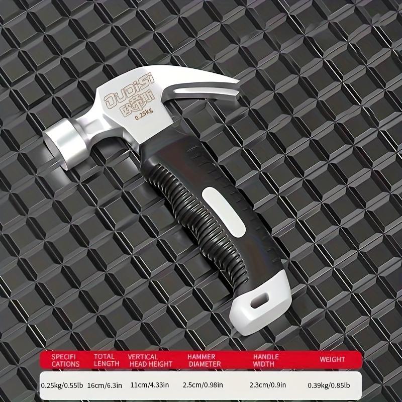 Všestranné mini kladivo vyrobené z vysoce uhlíkové oceli - přenosné, s krátkou rukojetí, pohodlné a odolné pro práci se dřevem a mechanickou údržbu.