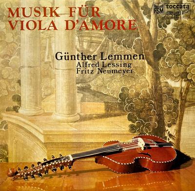 LP Record GNTHER LEMMEN  ALFRED LESSING  F  Musik Fr Viola DAmore FSM53624 FSM Germany Classical Used