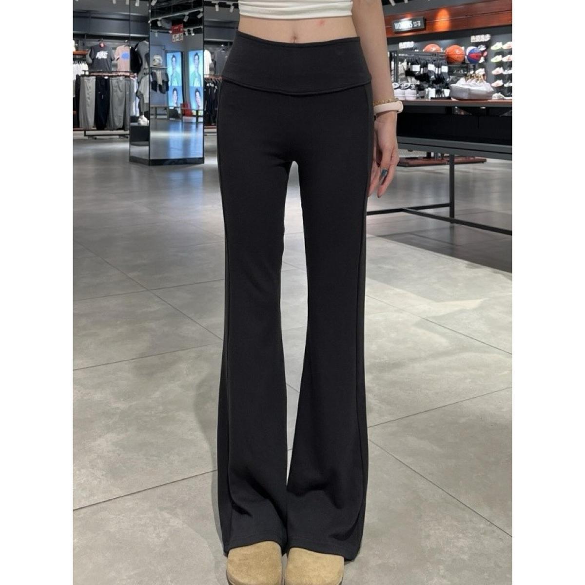 

Women s Slim Fit Flared Yoga Sweatpants - High-Waisted, Elastic, Casual Knit (Spring) L (125-145 jin) - Ships in 6 Days