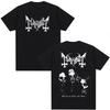 Legend Black Metal Rock Band Mayhem T-Shirts Herren Damen Kleidung Gothic Death Dunkles T-Shirt Locker Baumwolle Kurzarm T-Shirts
