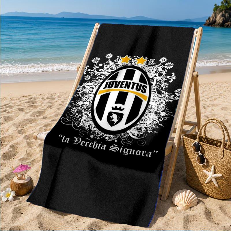 Football Football Crest Printed Microfiber Beach Towel, Soft And Absorbent, Quick-Dry, Ideal for Summer Travel, Beach Essential, Swimming Pool