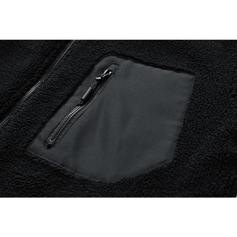 Trendy Young Men's Casual Lamb Wool Jacket Autumn Winter American Style Outerwear for Cross Border