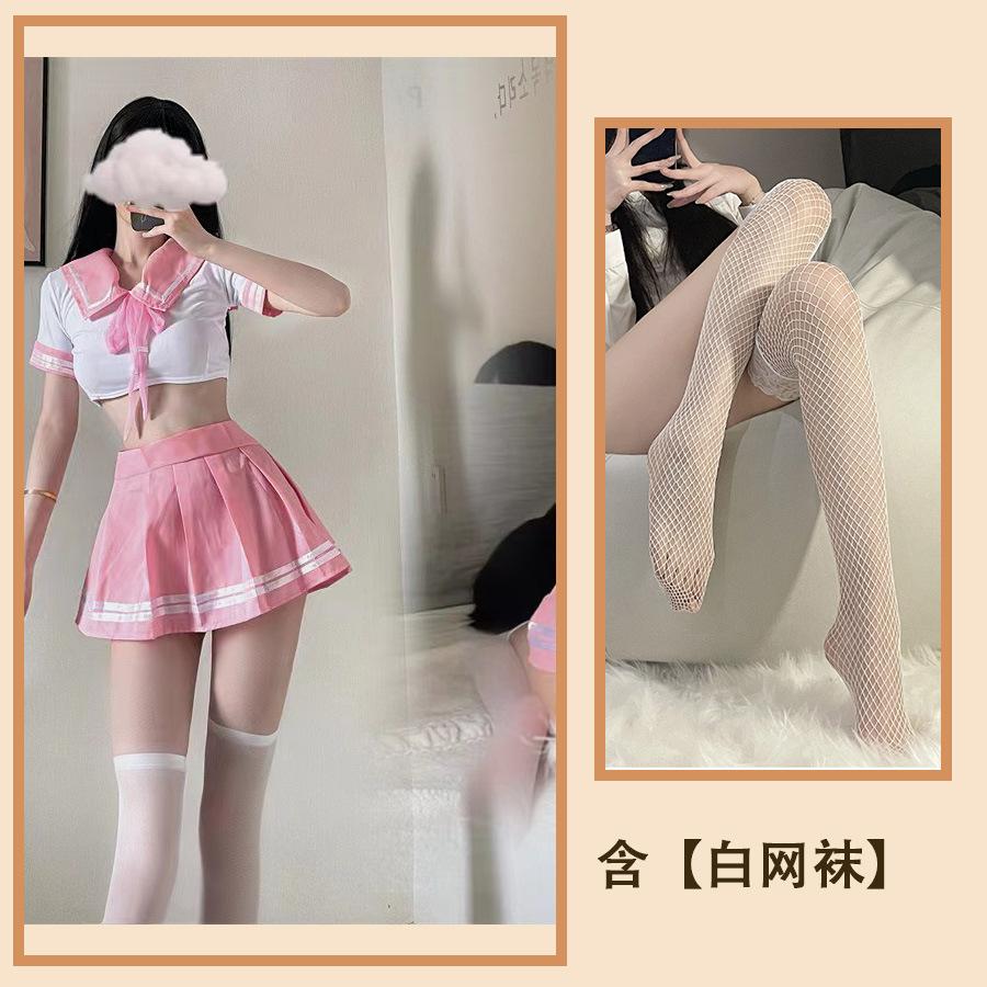 Sex Lingerie Cosplay Sexy Uniform Seduction Tight Student Miniskirt Sailor Live Game Suit