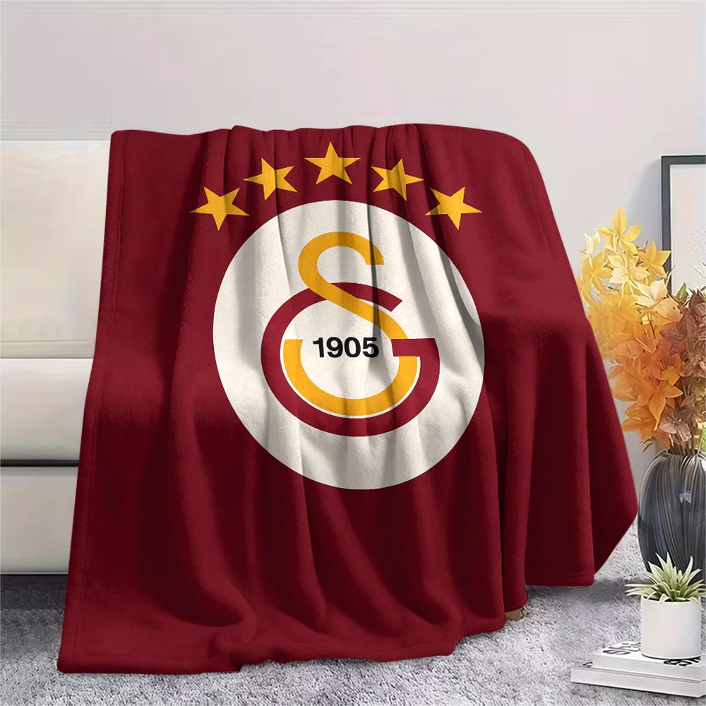 1 шт. Фланелева ковдра з принтом Galatasaray S.K, Висока якість, Для всіх сезонів, Декор для дому, Тепло та затишок, Ідеально для різдвяних подарунків