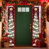 Merry Christmas Couplet Banner Santa Tree 1 Pair Indoor Outdoor Decor