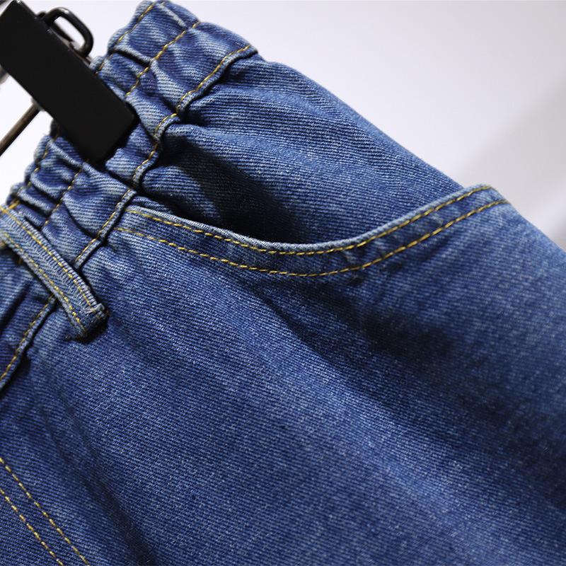 Female Loose Medium-length Temperament Denim Skirt Spring and Fall Oversized Half-body Skirt