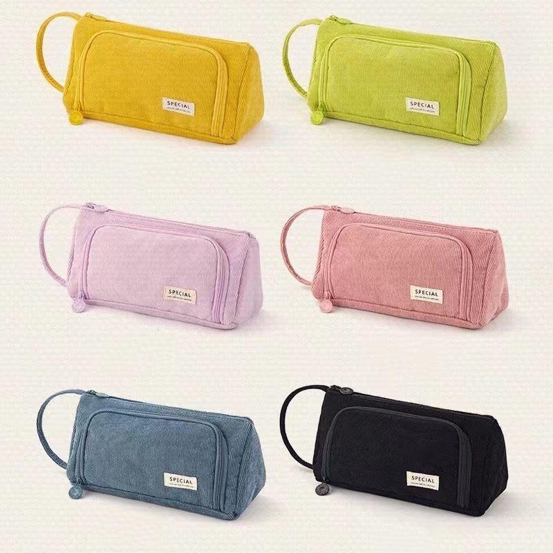 Kawaii Cute Multi-Layer Pencil Case Bag Large Capacity Pen Storage School Stationery Supplies Pencil Box for Students