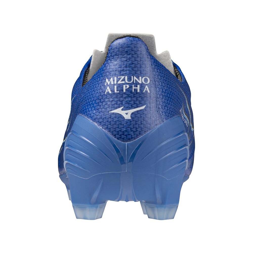 Mizuno Alpha PRO Soccer Club Blue X 2E Cleats, Football, Wide, Lightweight, White, 26.0 Cm,