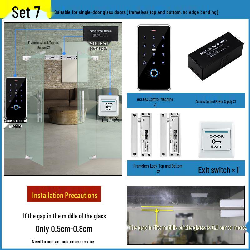 All-in-One Waterproof Fingerprint Access Control System with Password and Card Swipe