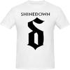 HRGGWYB Pánské Shinedowns Čistá Bavlna Letní Ležérní a Módní Tričko(5)