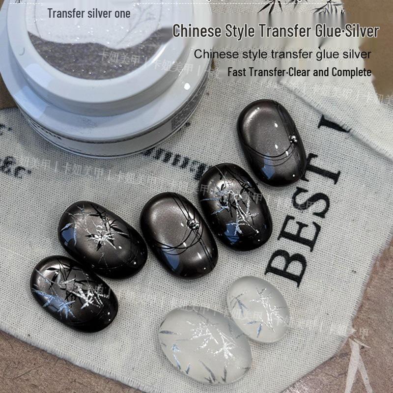 

Blue Again High Viscosity Nail Art Transfer Gel - Quick-Drying, Long-Lasting, Perfect for Stamping with Steel Plates