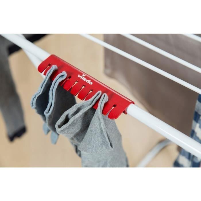 Séchoir À Linge - VILEDA - Extra - 20m De Séchage - Aluminium - Protection Anti-rayures
