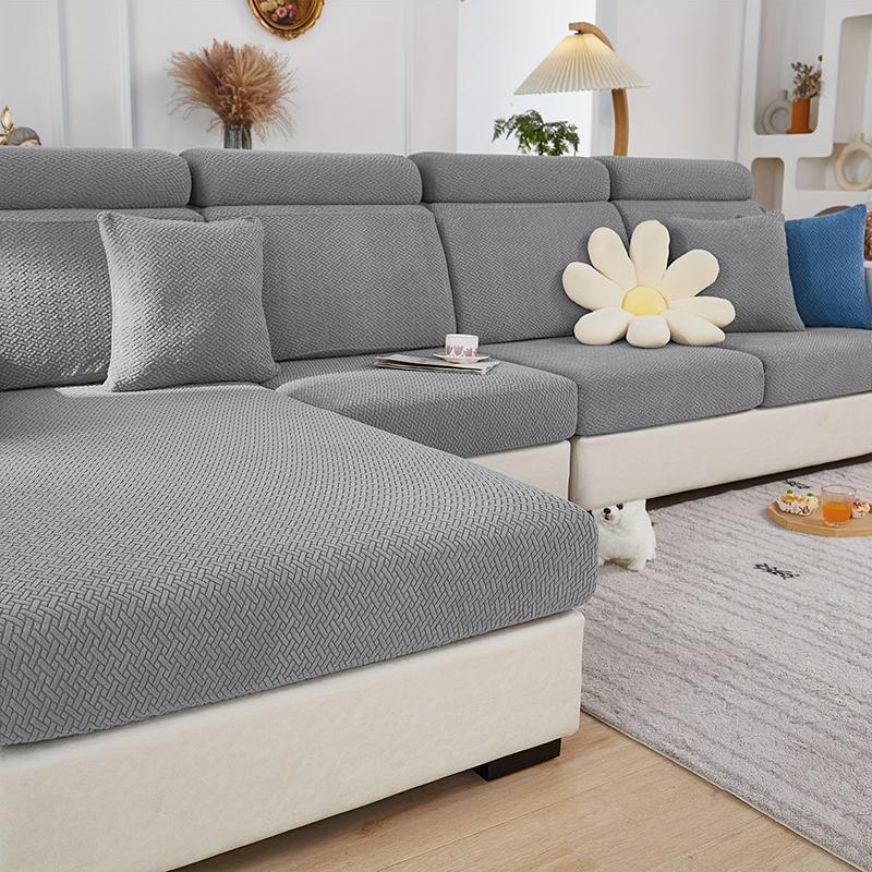 Elastic Twill Sofa Cushion Cover Removable Couch Seat Covers Universal Furniture Protector For Home Lounge All Season 1Pc