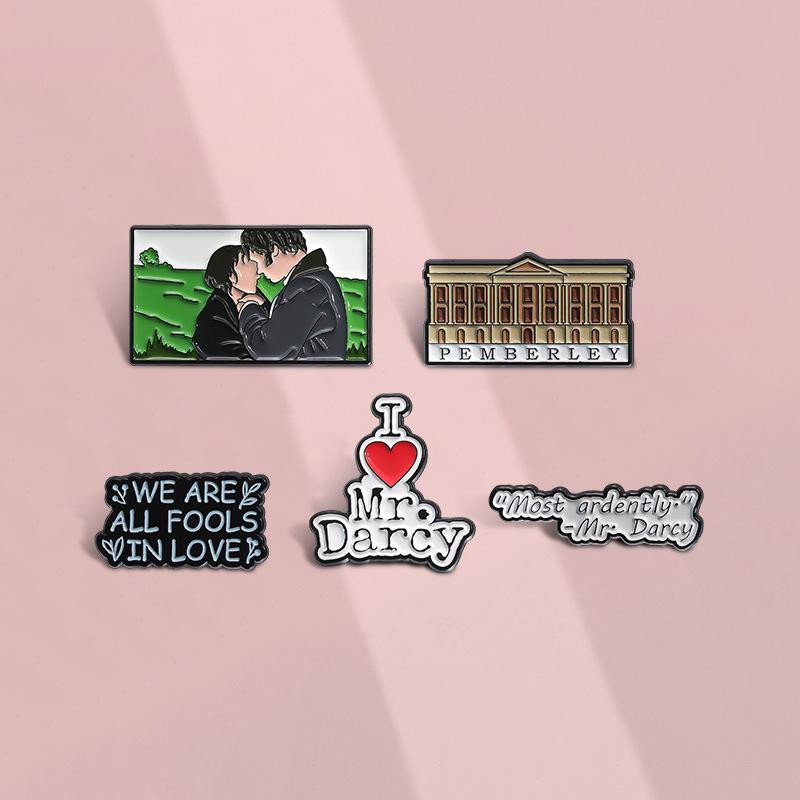 Series Trendy Love Cartoon Brooch Pin Decorative Badge In Eyecatching Colors